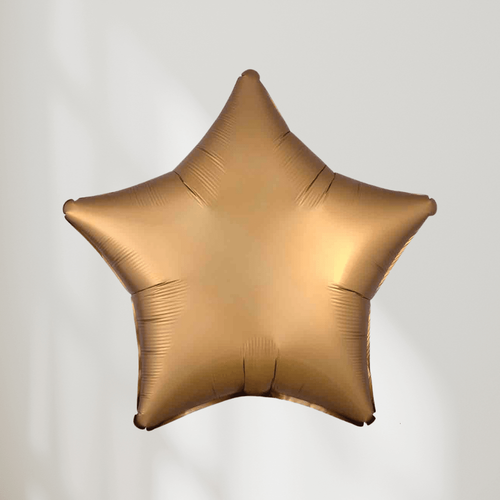 Stjerne Gull Satin Luxe - Ballonglevering.no