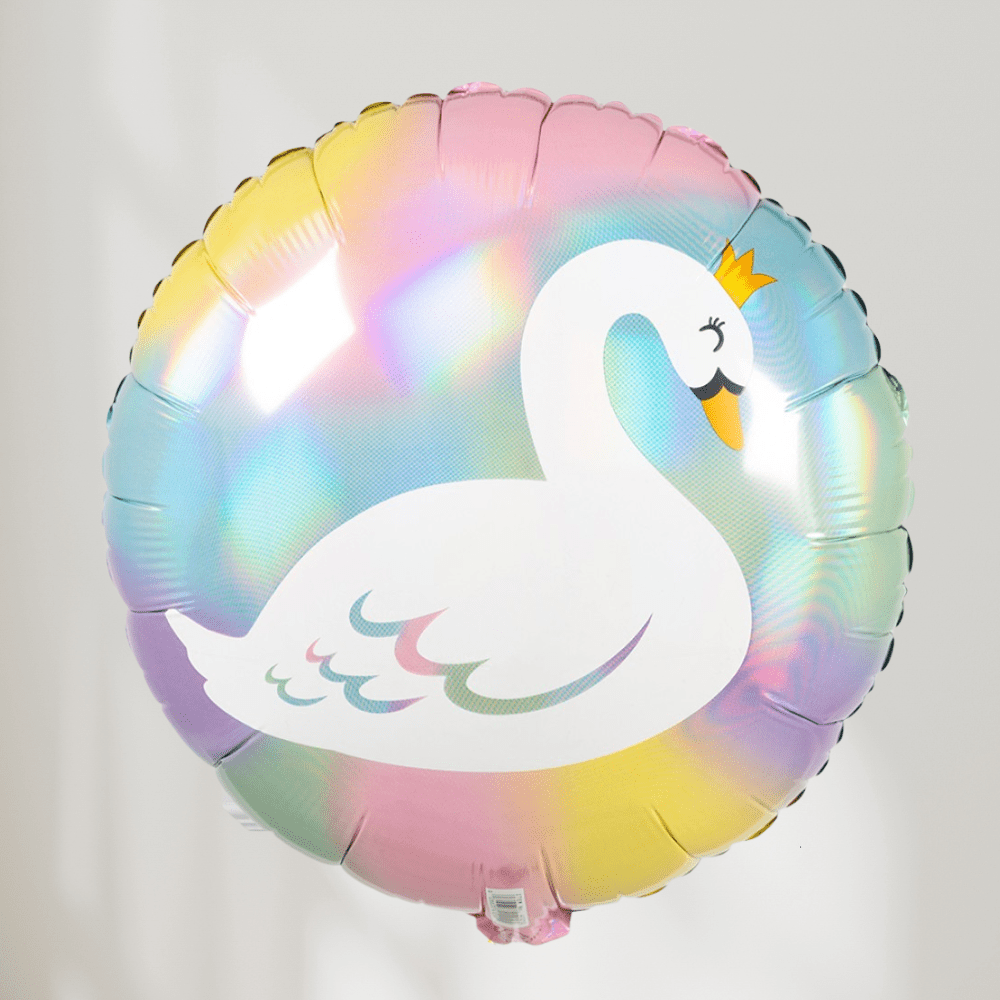 Svane Irriserende Pastell Ballong - Ballonglevering.no
