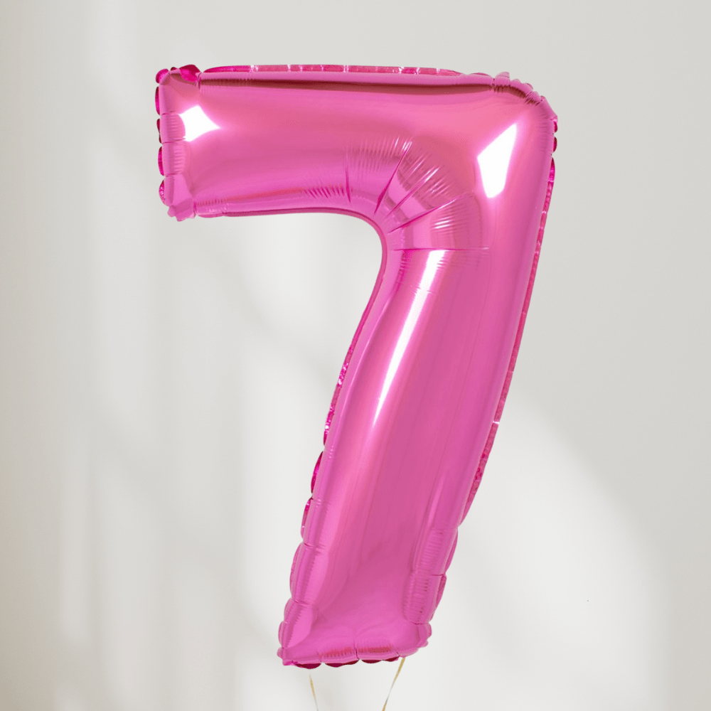 Tallballong Rosa - Velg Ditt Tall - Ballonglevering.no