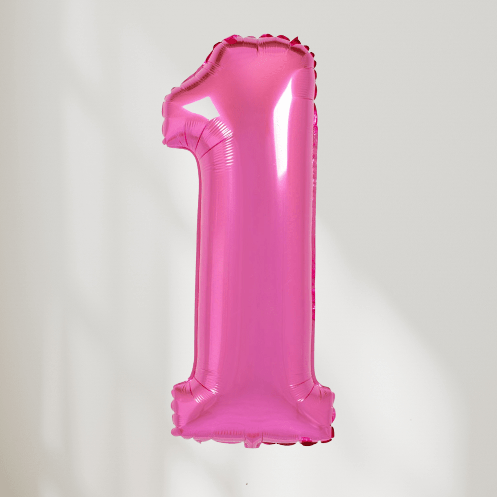 Tallballong Rosa - Velg Ditt Tall - Ballonglevering.no