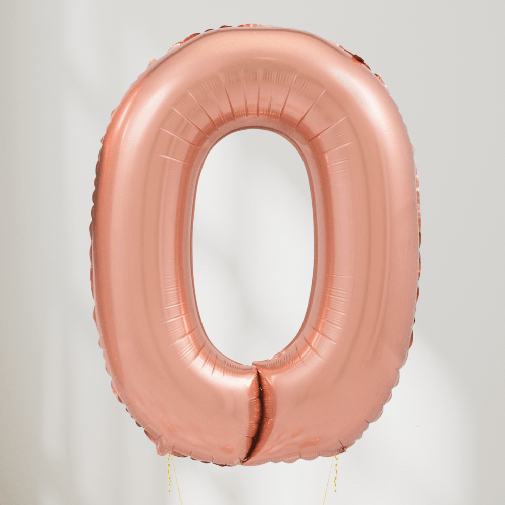 Tallballong Rose Gull - Velg Ditt Tall - Ballonglevering.no