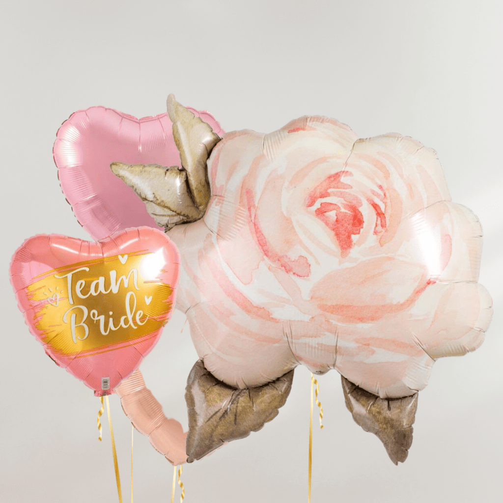 Team Bride Rose Ballongbukett - Ballonglevering.no