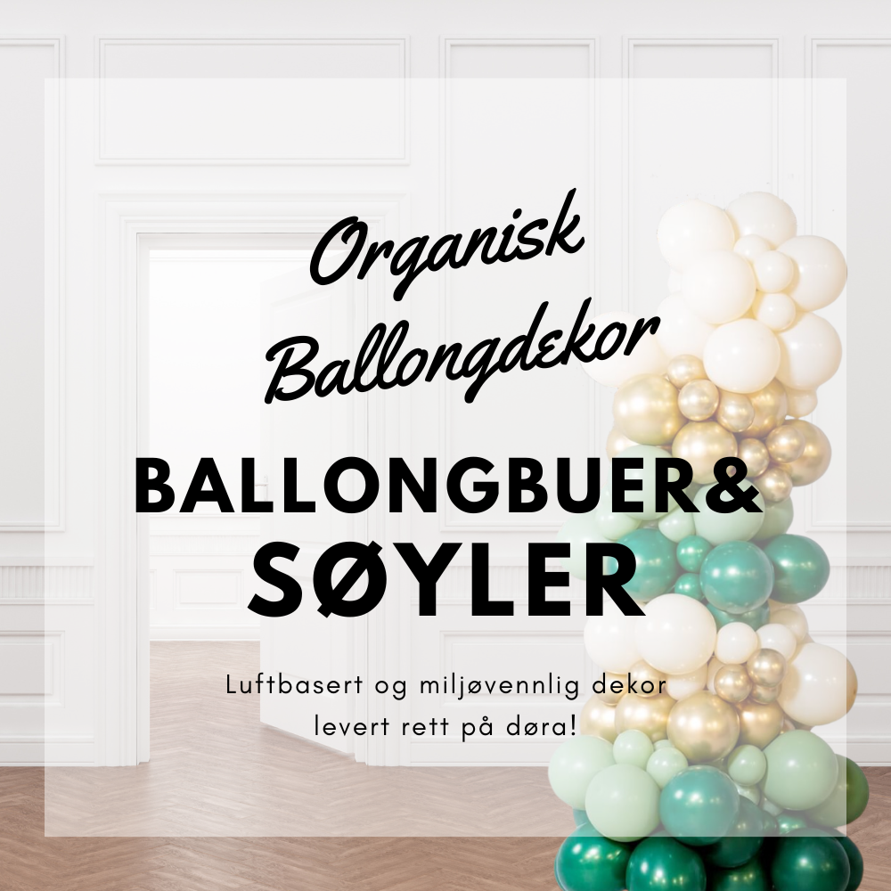 Organisk Ballongdekor - Få Storslåtte Ballonginstallasjoner Levert Rett Hjem på Døra