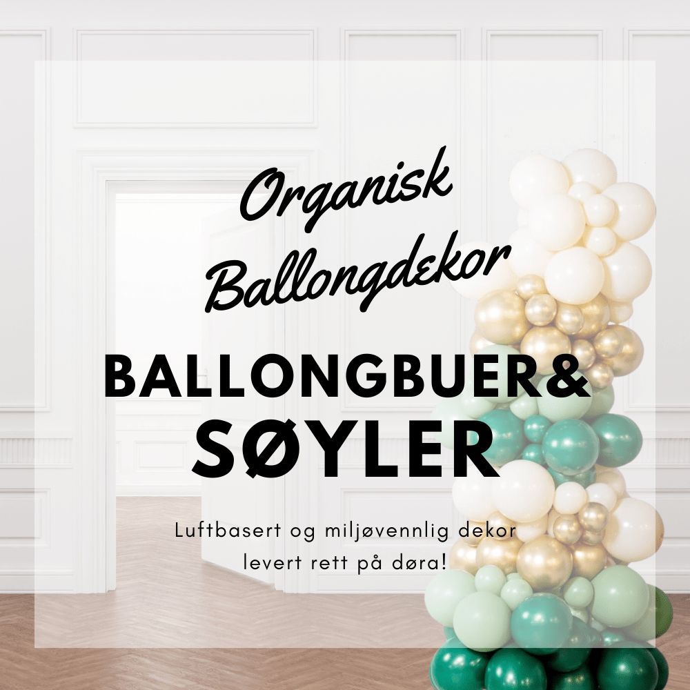 Organisk Ballongdekor - Få Storslåtte Ballonginstallasjoner Levert Rett Hjem på Døra - Ballonglevering.no 