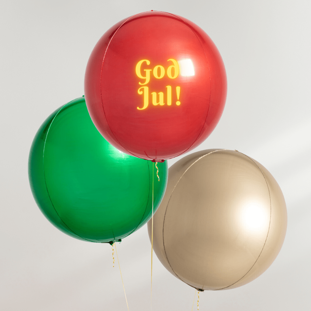 Ballonger til Jul - Ballonglevering.no 
