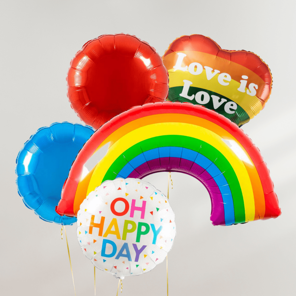 Regnbue og Pride Ballonger - Ballonglevering.no 