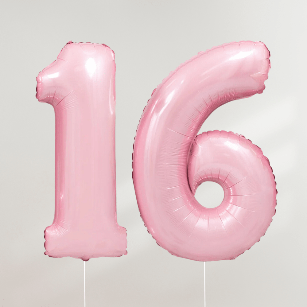 16 år Tallballong Lyserosa - Ballonglevering.no