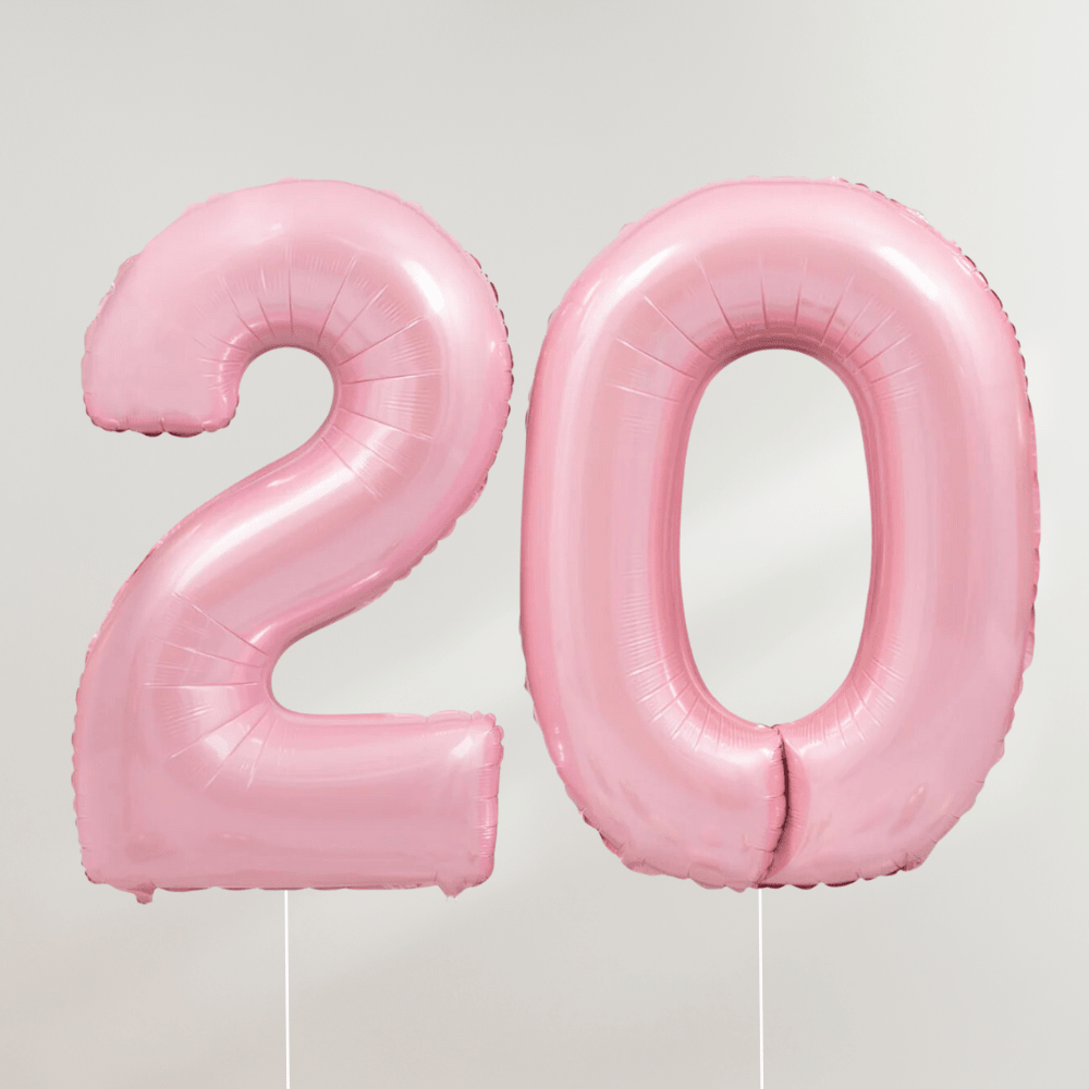 20 år Tallballong Lyserosa - Ballonglevering.no