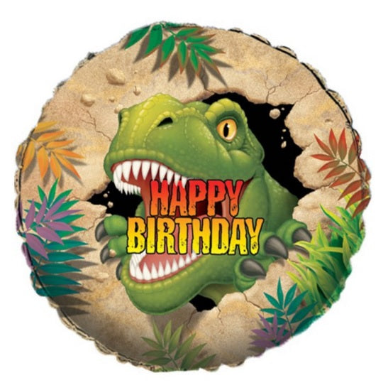 Dinosaurbursdag Folieballong - Ballonglevering.no