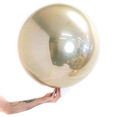 Orbz folieballong hvitt gull 61 cm