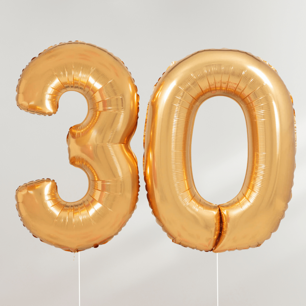 30 år Tallballong Gull - Ballonglevering.no