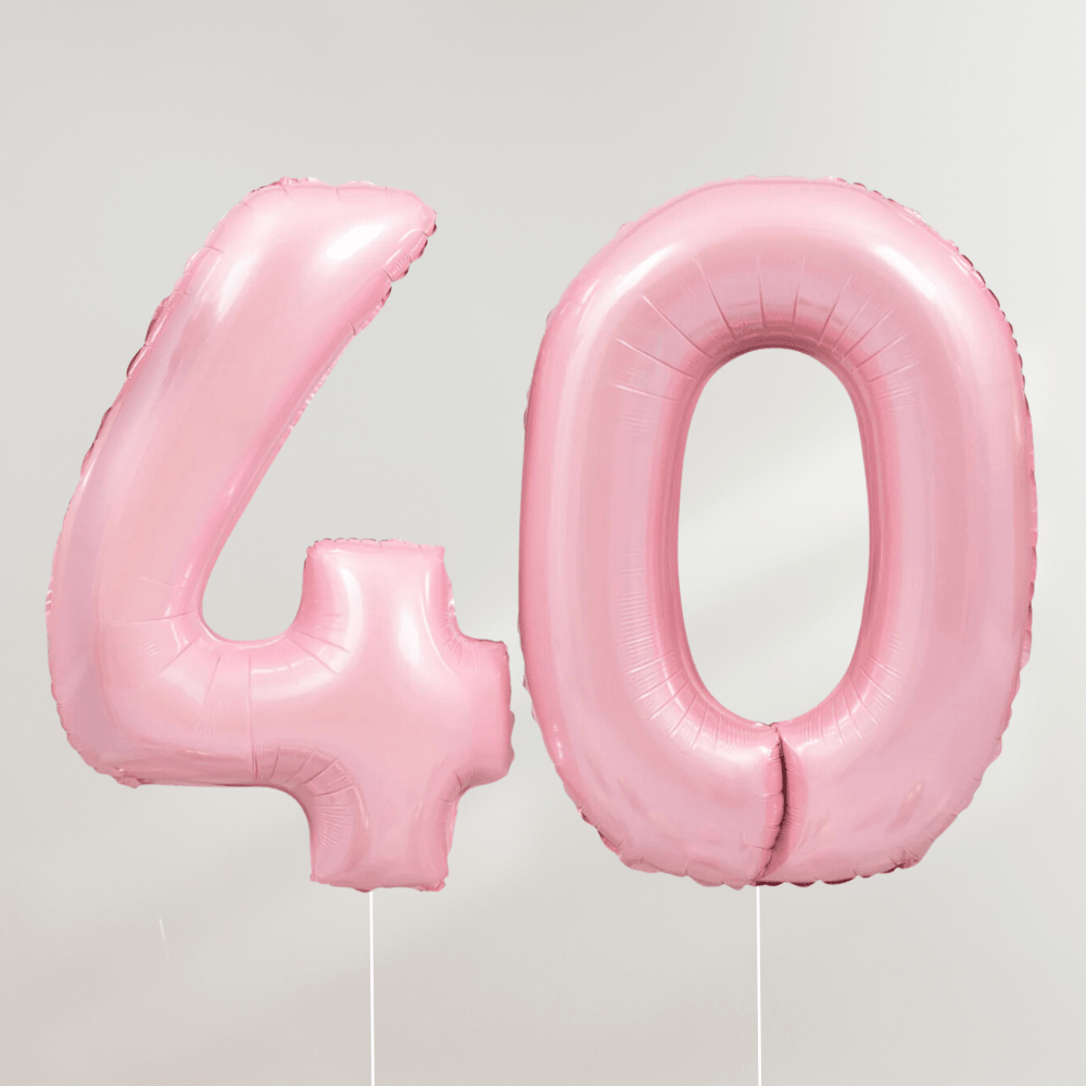 40 år Tallballong Lyserosa - Ballonglevering.no