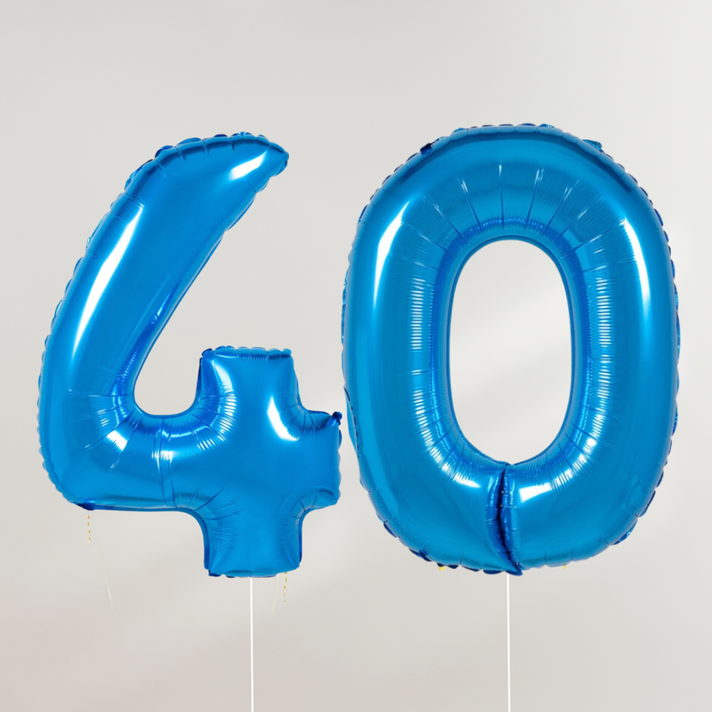 40 år Tallballong Blå