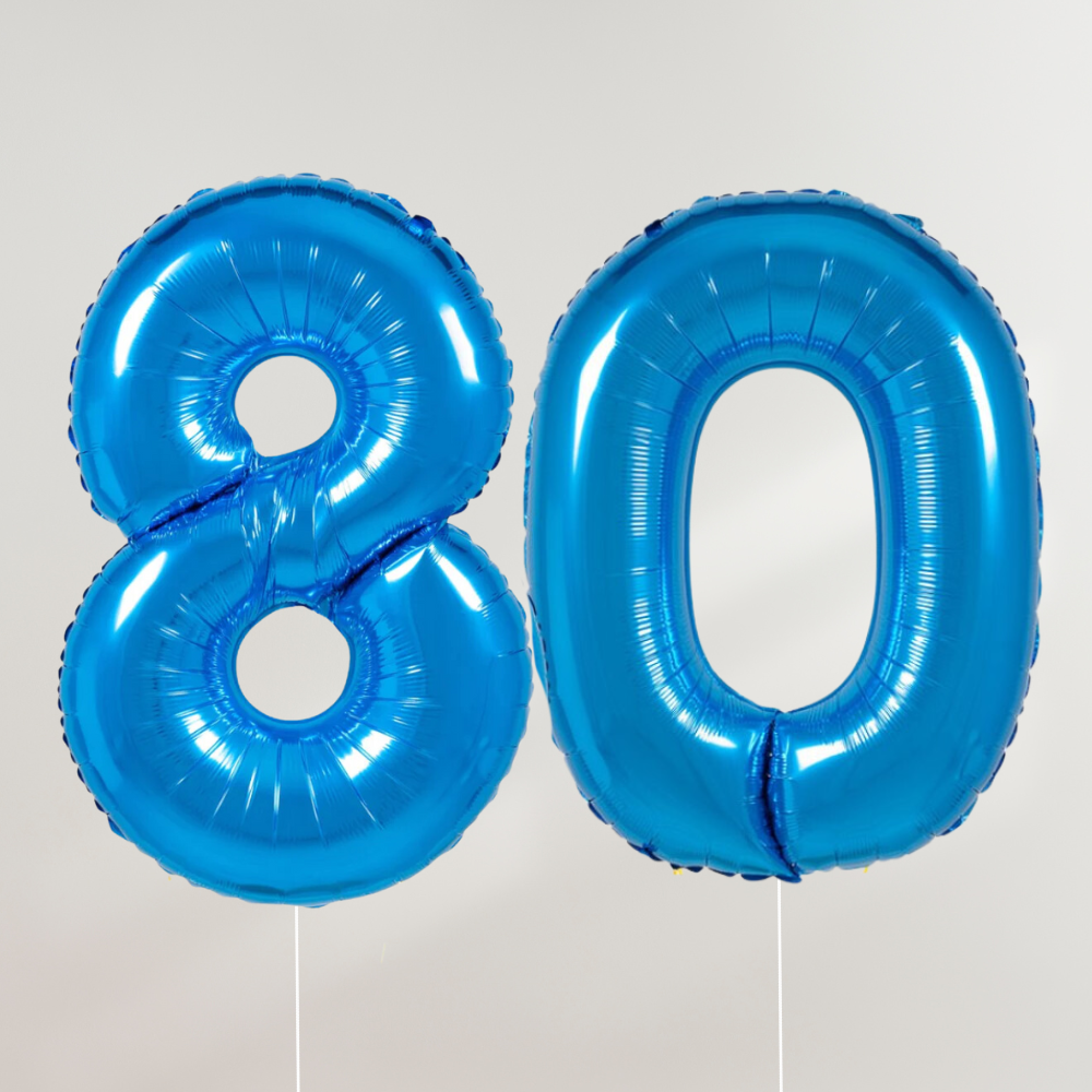 80 år Tallballong Blå