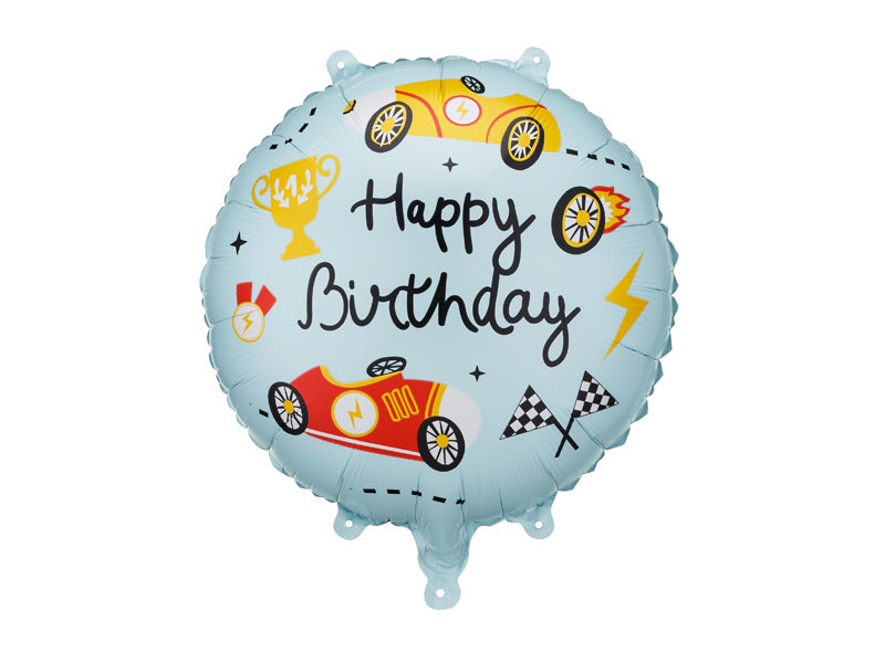 Happy Birthday Rund Folieballong - Ballonglevering.no