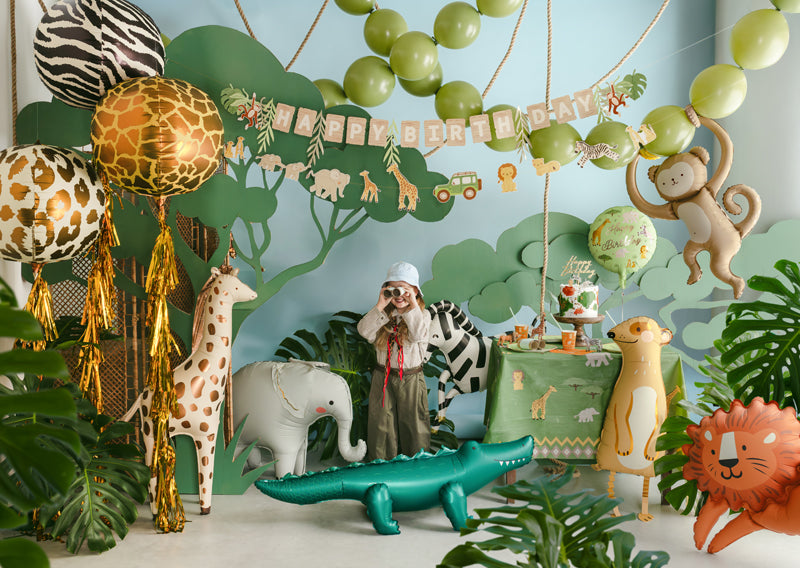Happy Birthday Safari Folieballong 3 - Ballonglevering.no