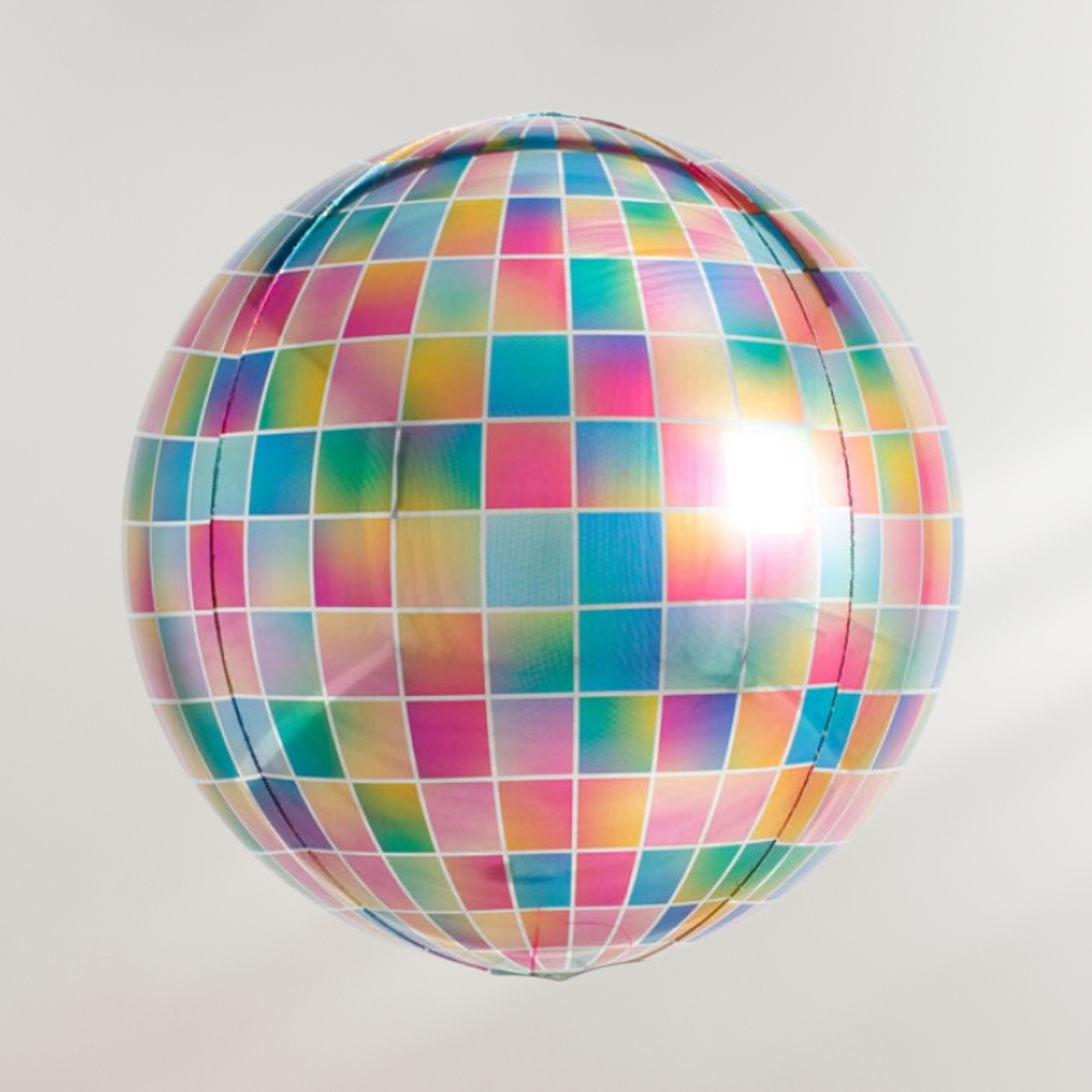 Globe Ballong Discokule Rainbow