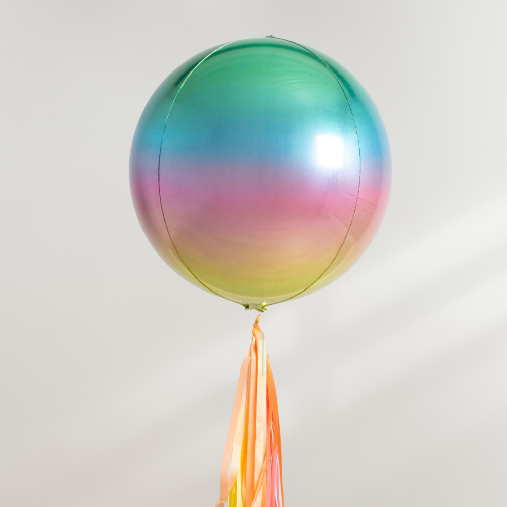 Globe Ballong Regnbue med Tassel