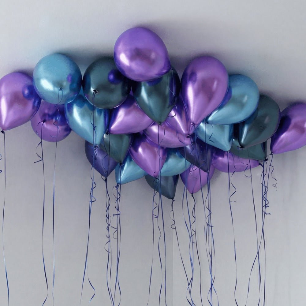 Aurora Chrome Takballonger - Ballonglevering.no