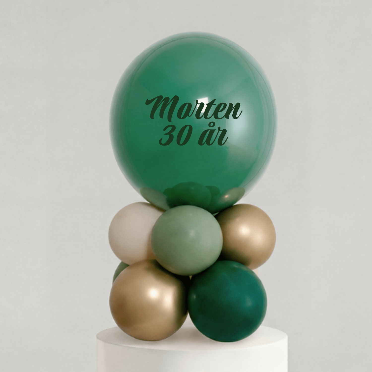 Ballong Stack — Skog Grønn & Gull - Ballonglevering.no