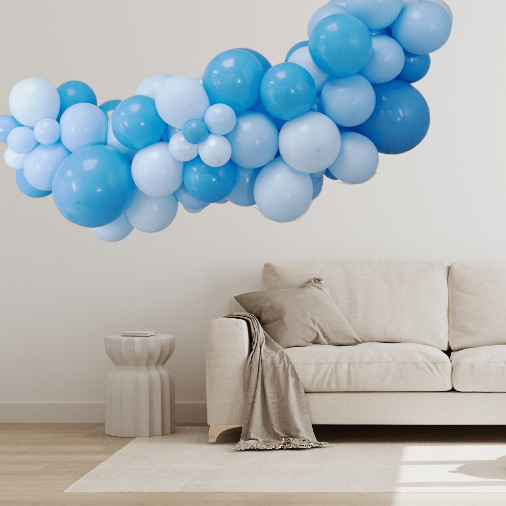 Blå Drøm Ballonggirlander - Ballonglevering.no
