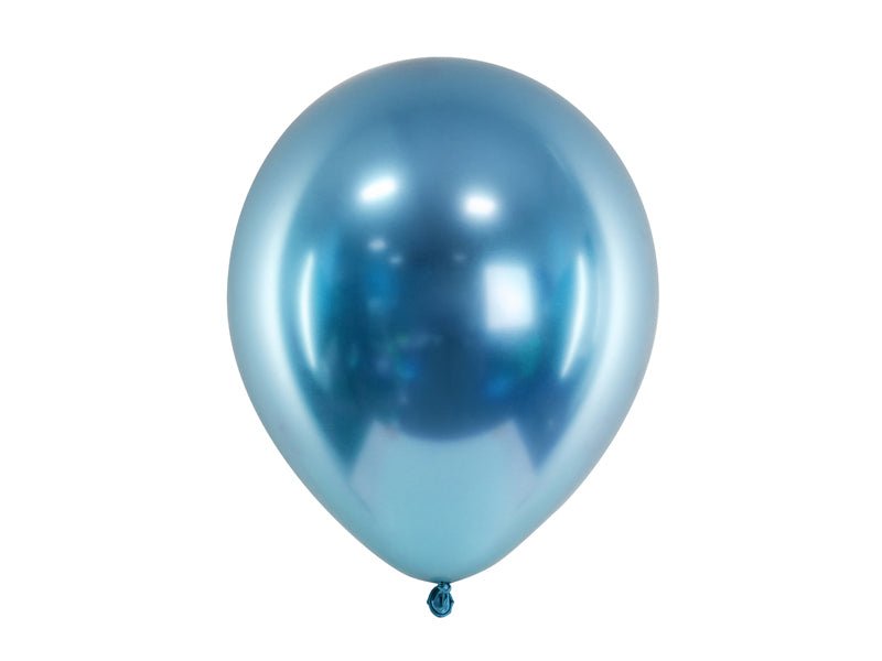 Blå Krom Ballong - Ballonglevering.no