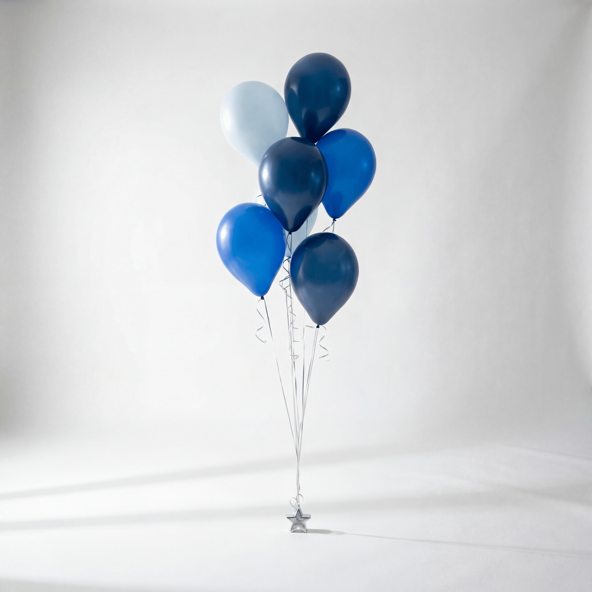 Blue Shades Ballongbukett - Ballonglevering.no