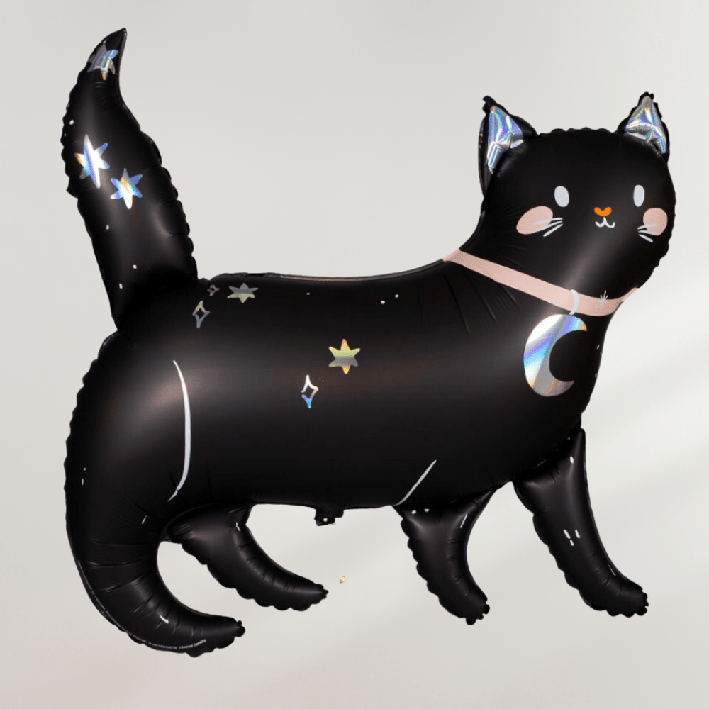 Cute Halloween Katt Ballong - Ballonglevering.no