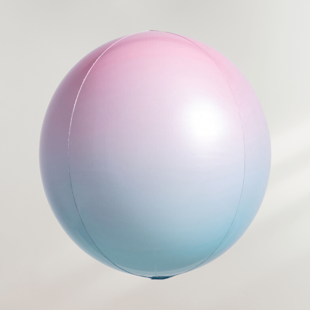 Globe Ballong Bubblegum Blå og Rosa - Ballonglevering.no