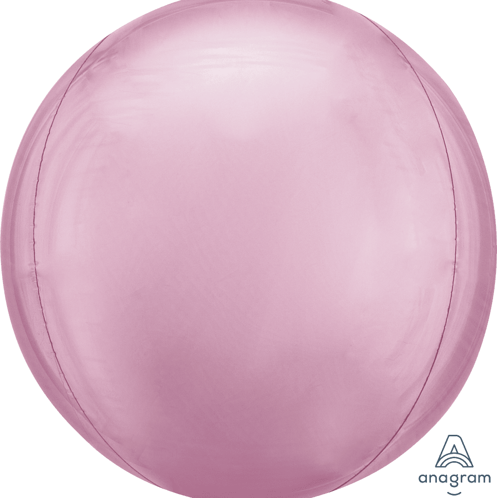 Globe Ballong - Lyserosa Metallisk - Ballonglevering.no