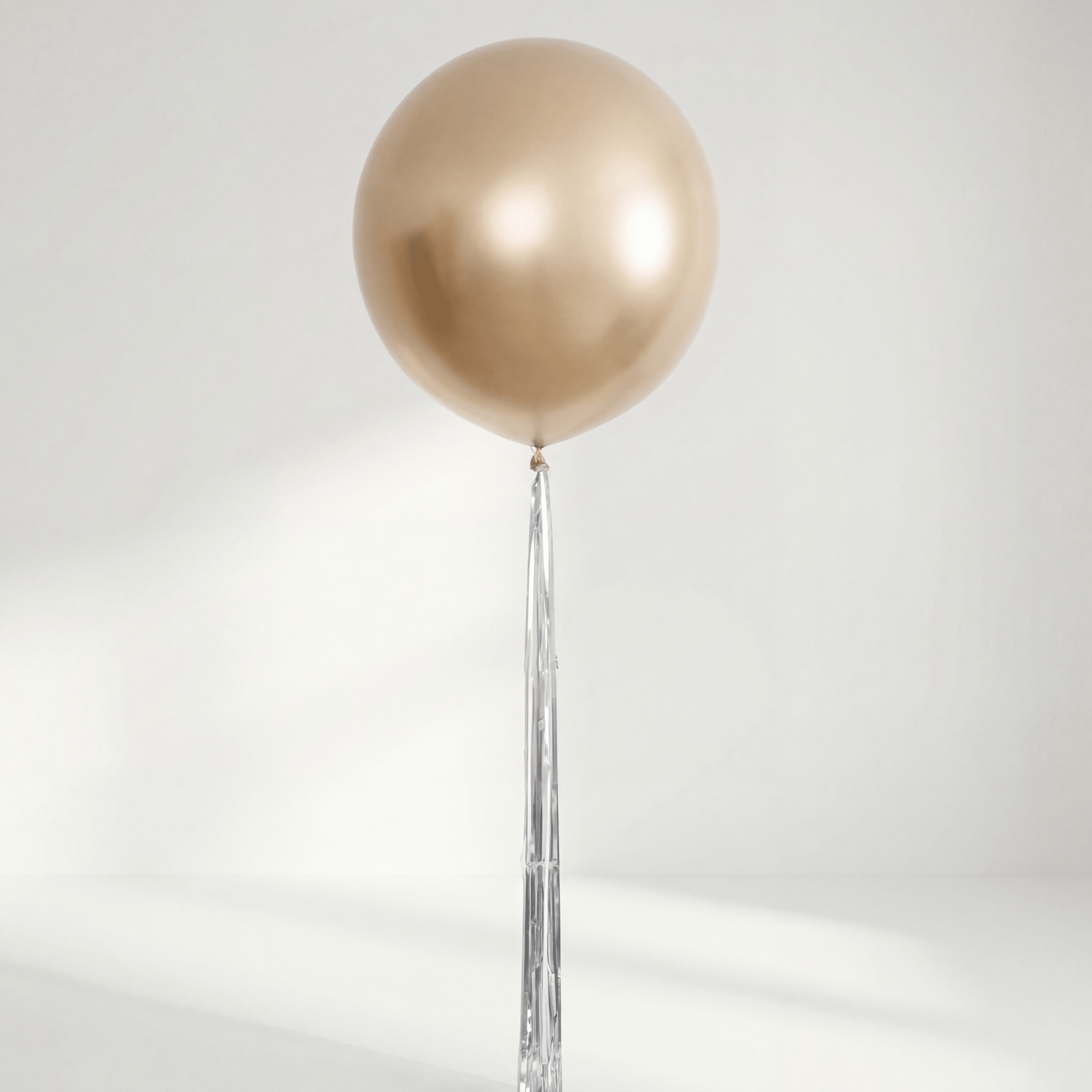 Gold & Silver Jumboballong med Tassle - Ballonglevering.no