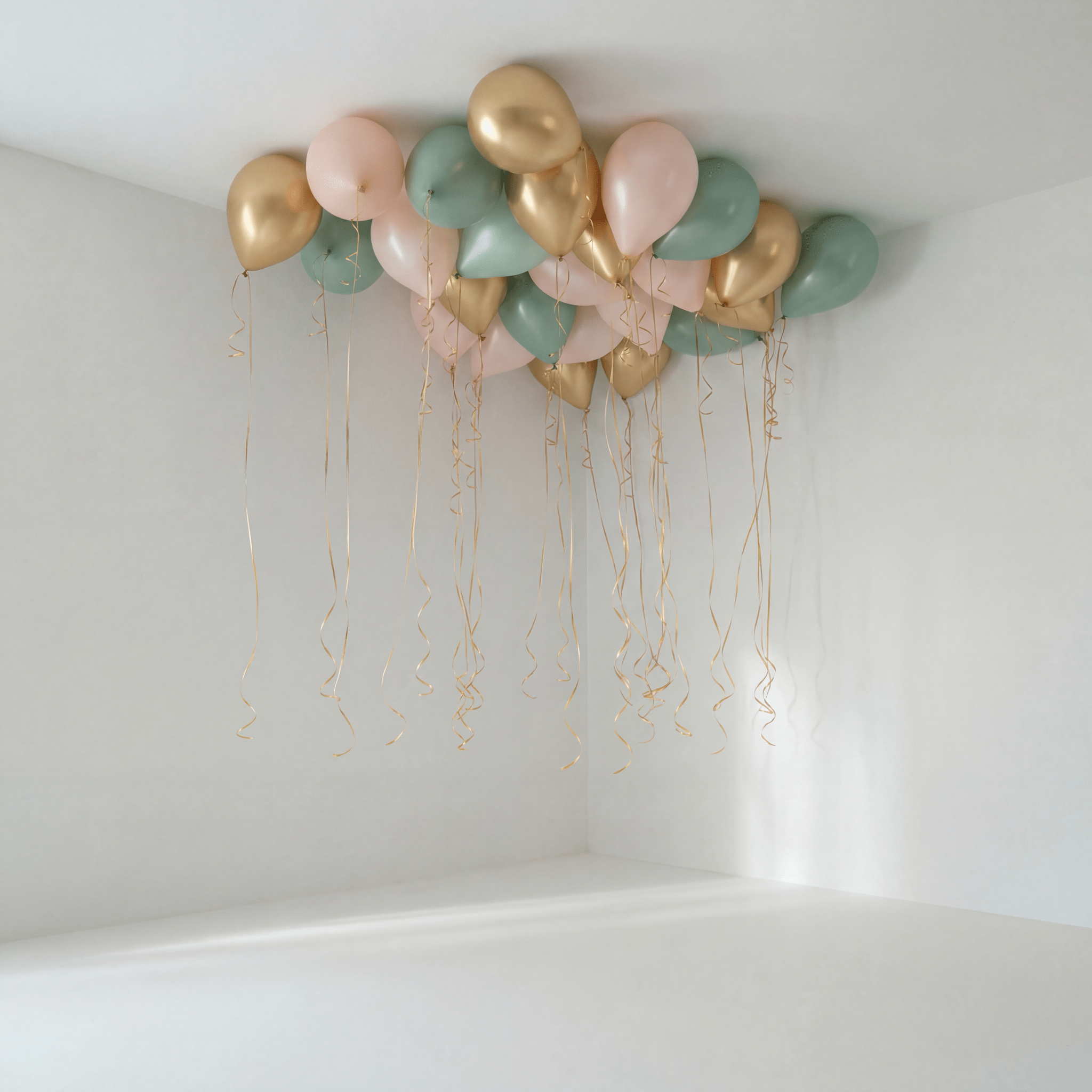 Golden Sage Blush Takballonger - Ballonglevering.no