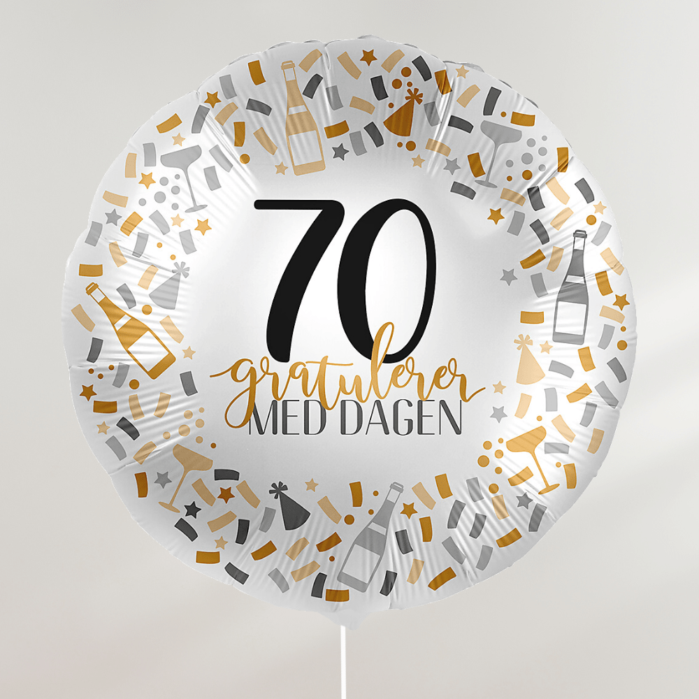 Gratulerer med dagen Ballong - Velg årstall - Ballonglevering.no