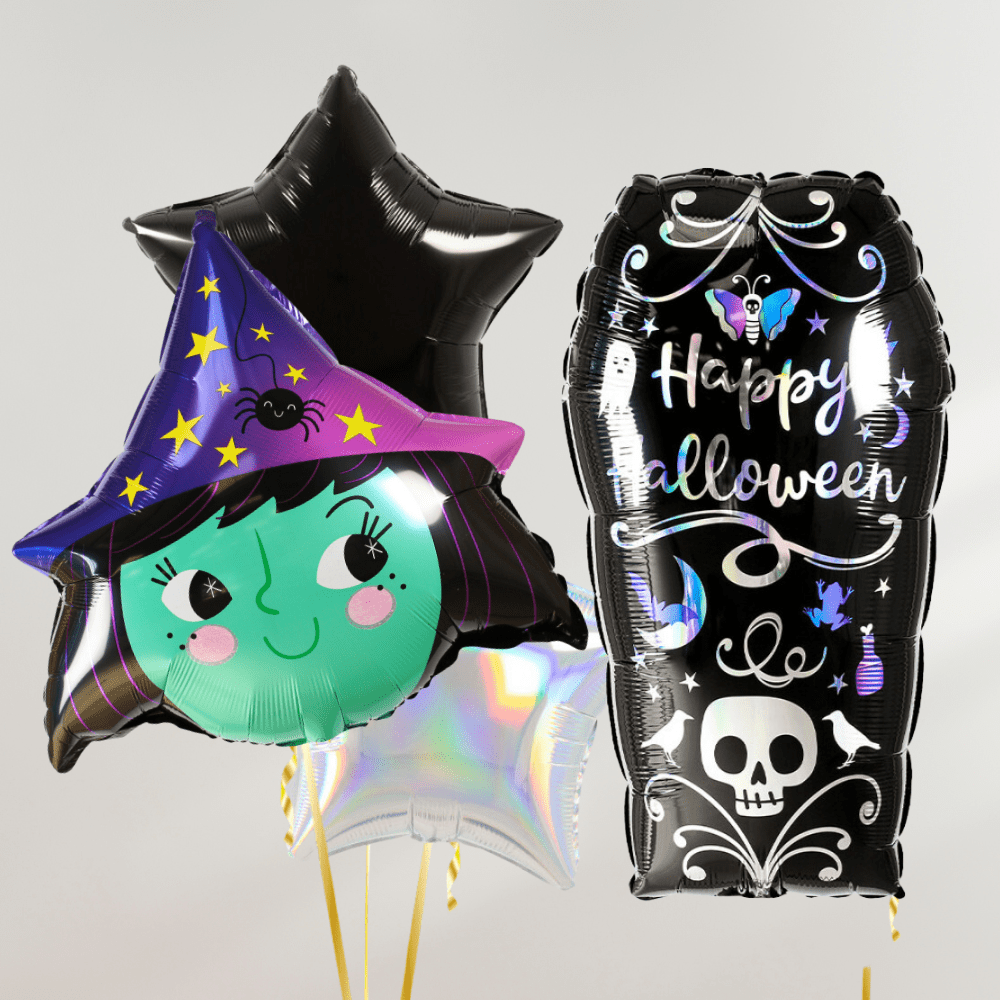 Happy Halloween Heks Bukett - Ballonglevering.no