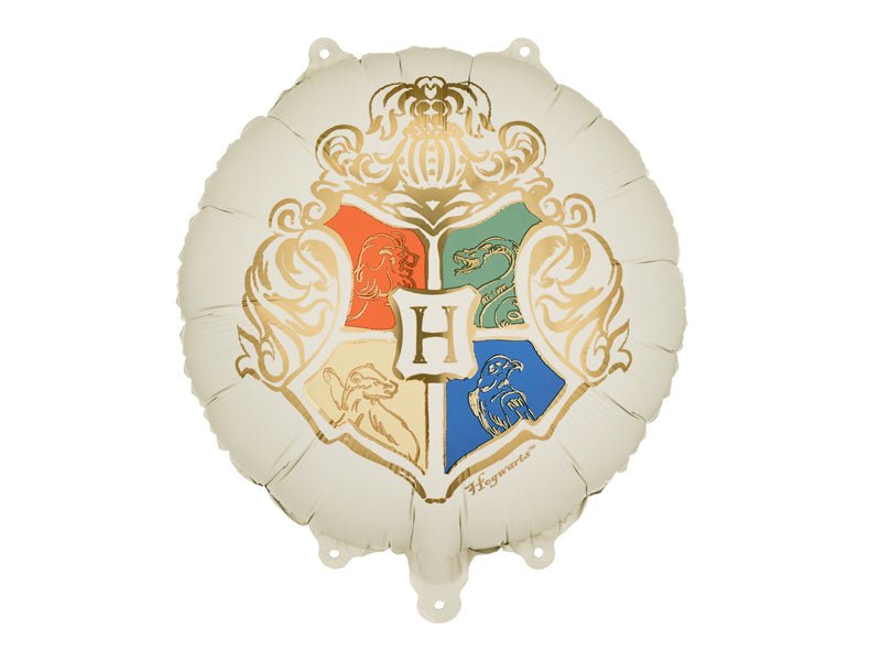 Harry Potter Galtvort-våpen Folieballong Beige 35 cm - Ballonglevering.no