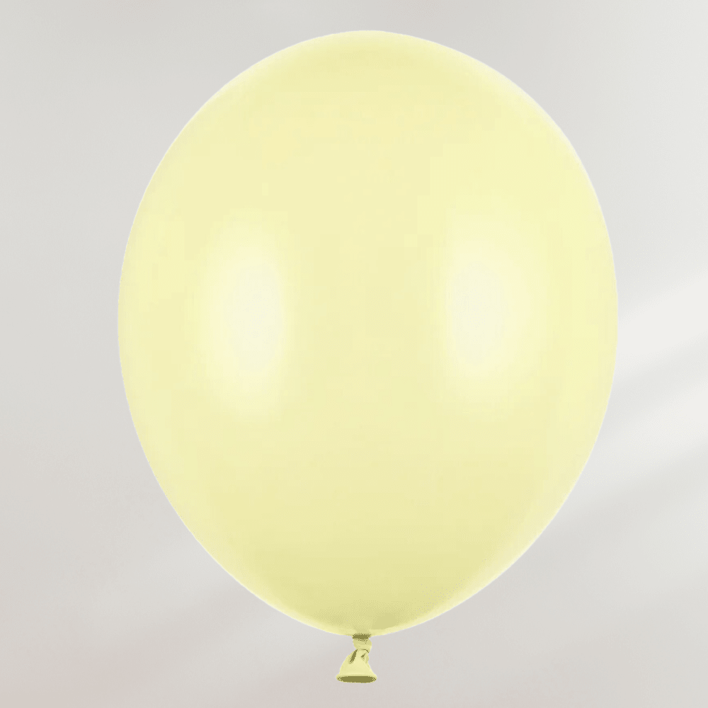 Lysegul Pastell Ballong - Ballonglevering.no