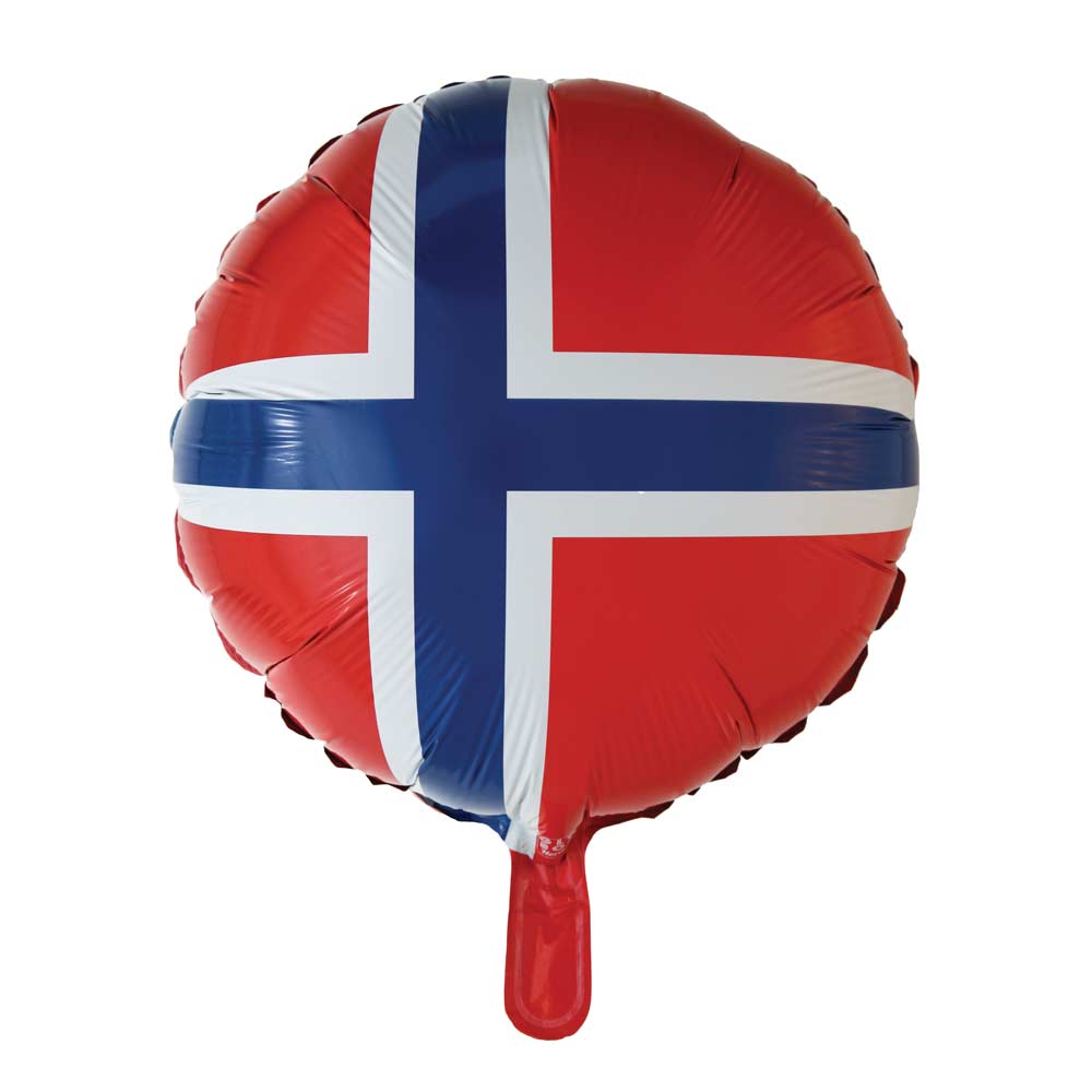 Folieballong Norsk Flagg 2 - Ballonglevering.no