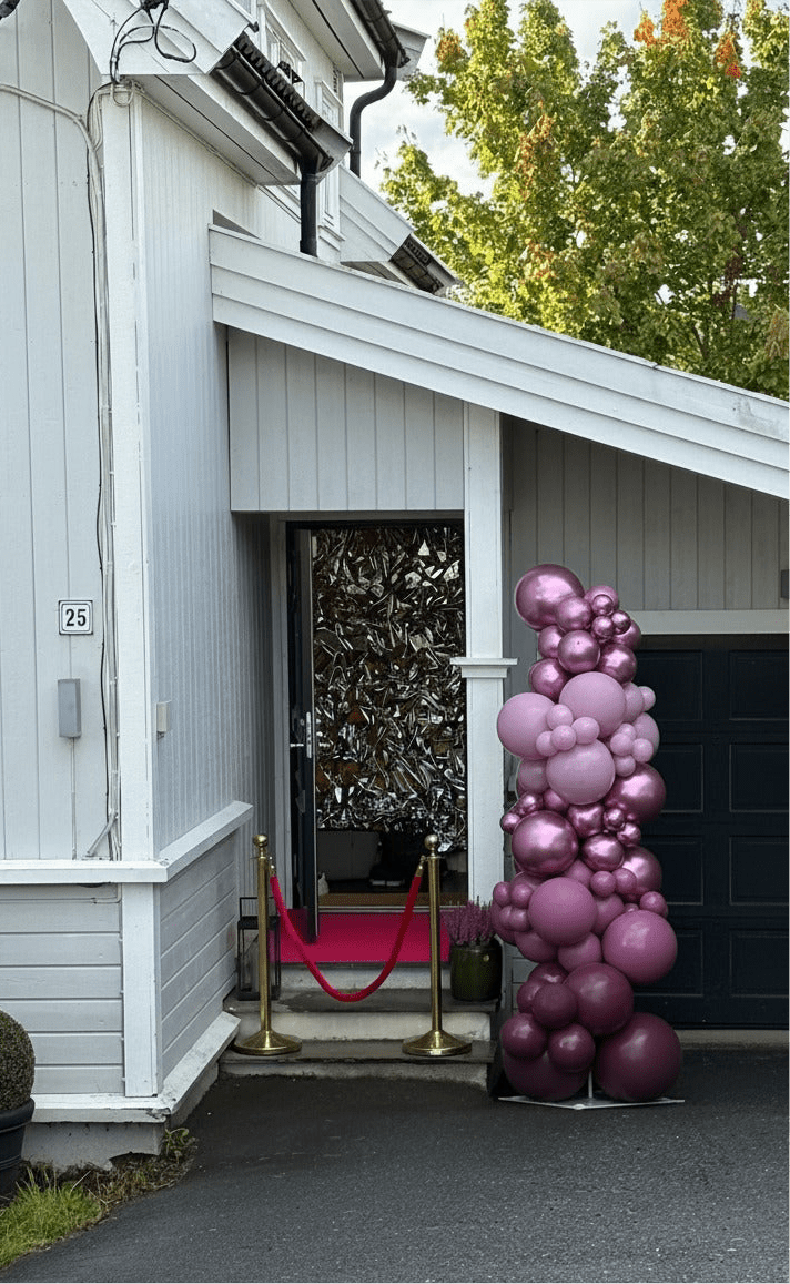 Organisk Ballongsøyle - Velg farger - Ballonglevering.no