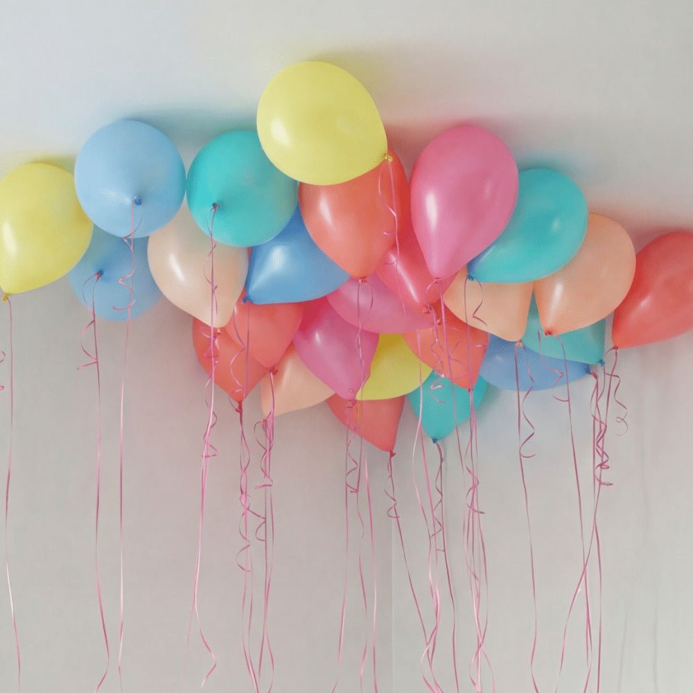 Playful Pastel Takballonger - Ballonglevering.no
