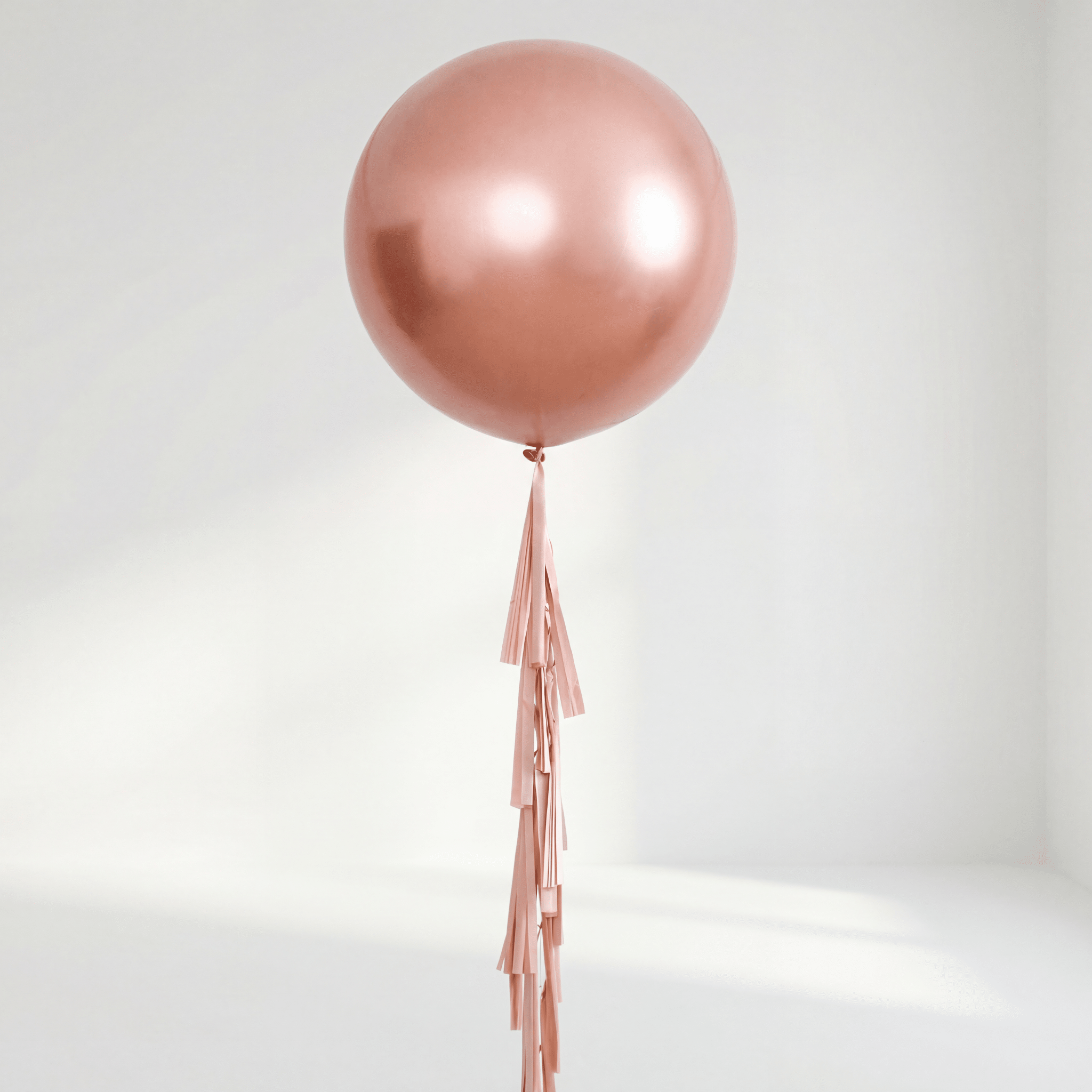 Rose Gold Jumboballong med Tassle - Ballonglevering.no