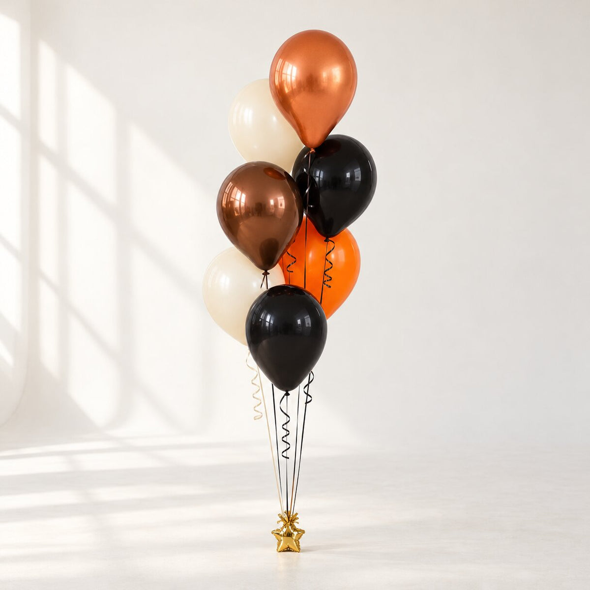 Shimmer Pumpkin Halloween Ballongbukett - Ballonglevering.no