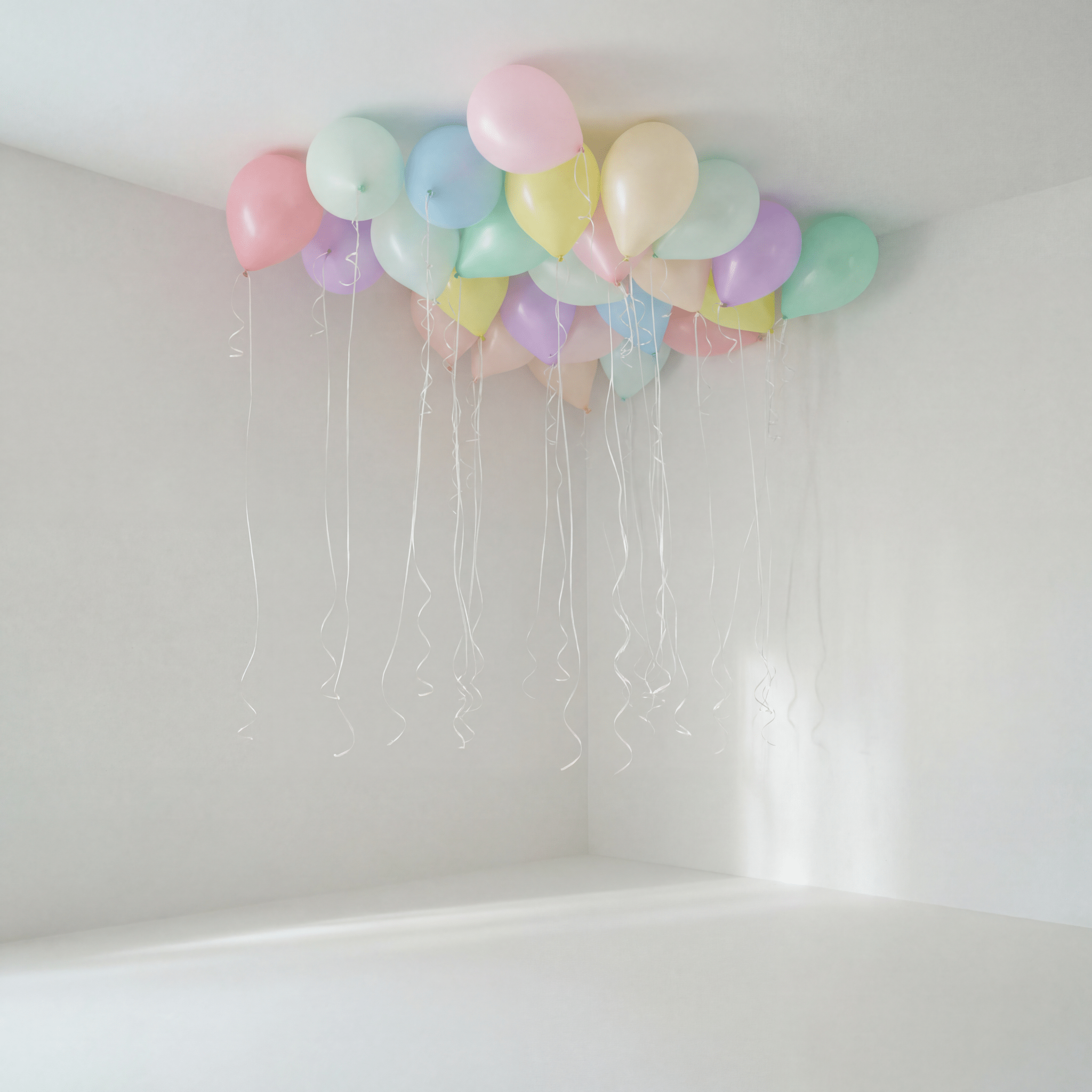 Soft Pastel Takballonger - Ballonglevering.no