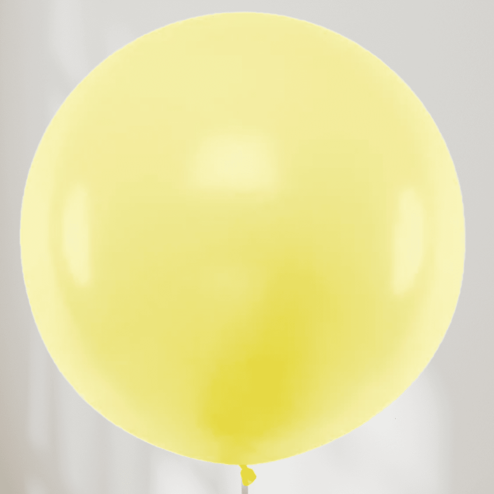 Stor Ballong Lys Gul - Ballonglevering.no