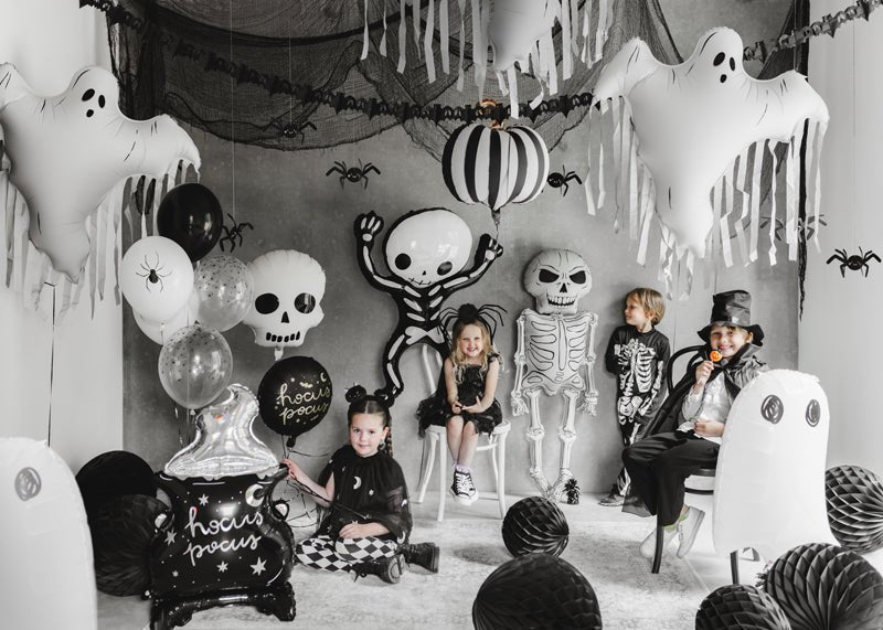 Stripete Gresskar Folieballong – Halloween - Ballonglevering.no
