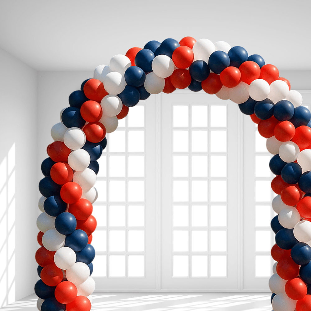 Symetrisk Ballongbue 17. mai - 4 x 3 meter - Ballonglevering.no