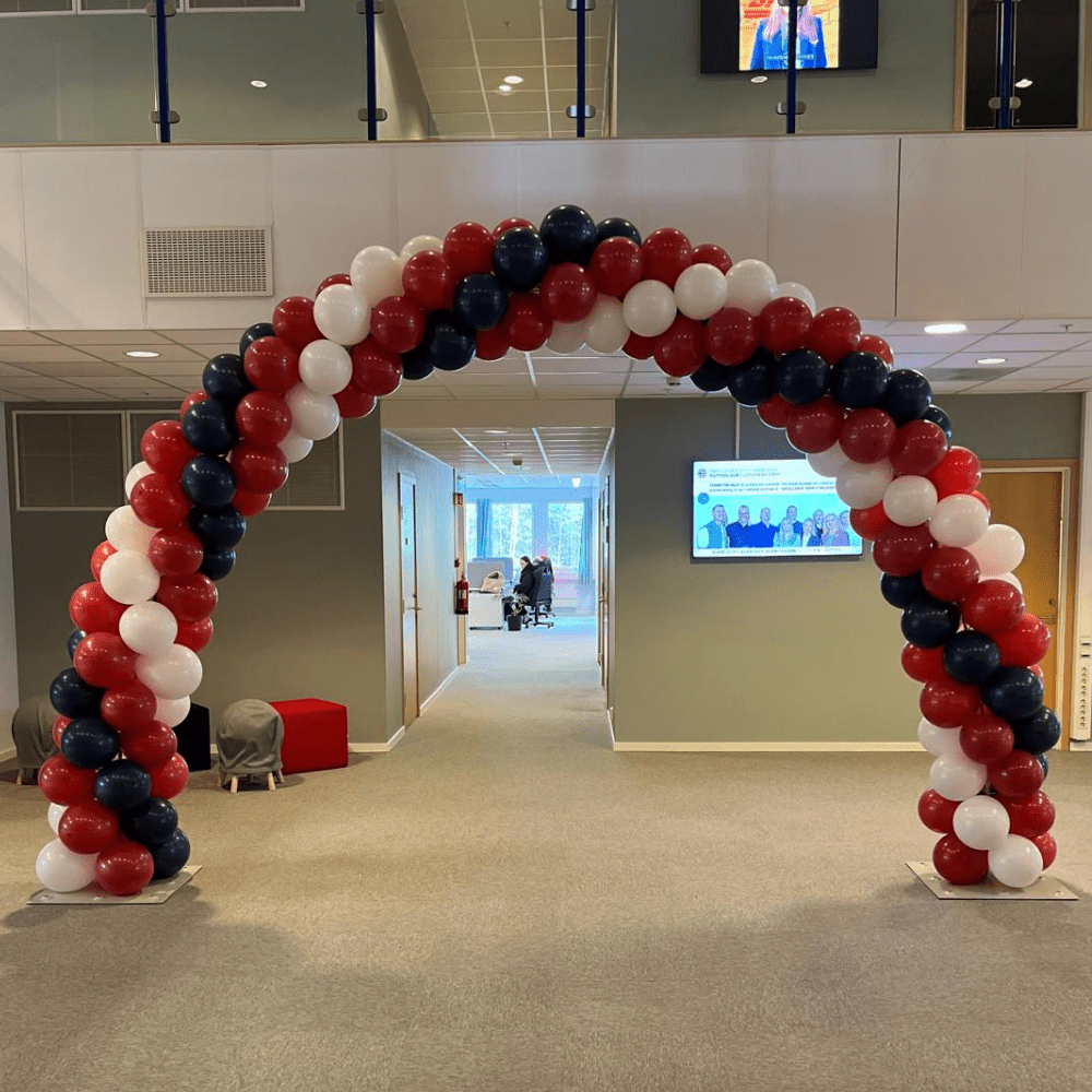 Symetrisk Ballongbue 17. mai - 4 x 3 meter - Ballonglevering.no