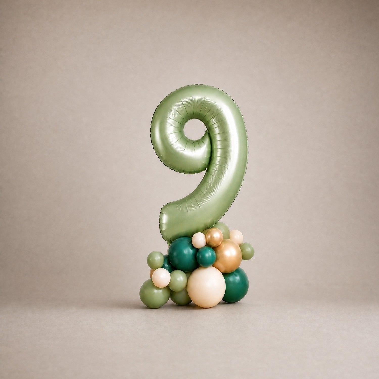Tall Ballongstack — Salviegrønn - Ballonglevering.no