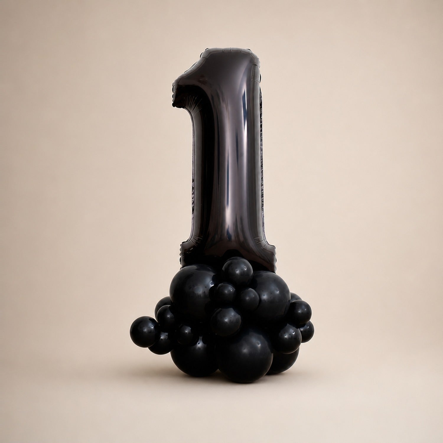 Tall Ballongstack — Sort - Ballonglevering.no