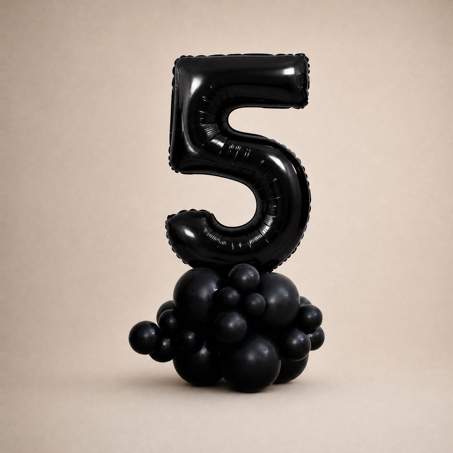 Tall Ballongstack — Sort - Ballonglevering.no