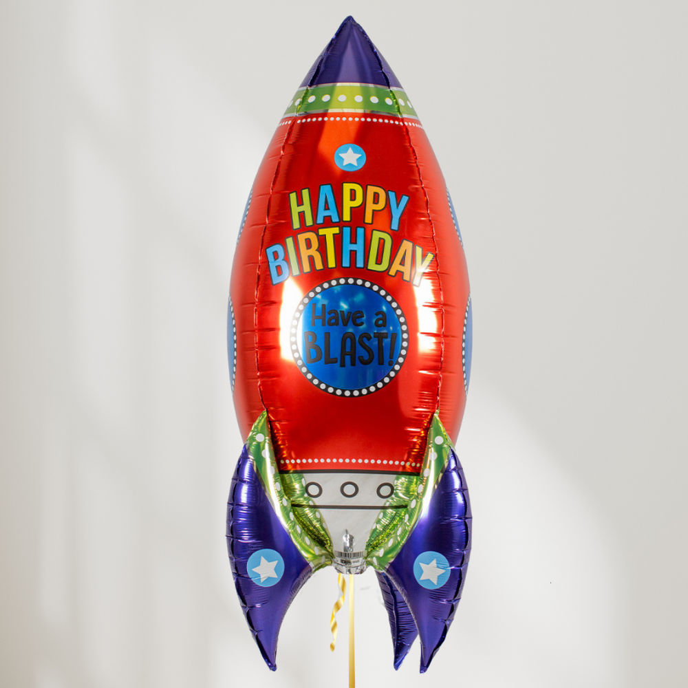 Happy Birthday Rakett Ballong